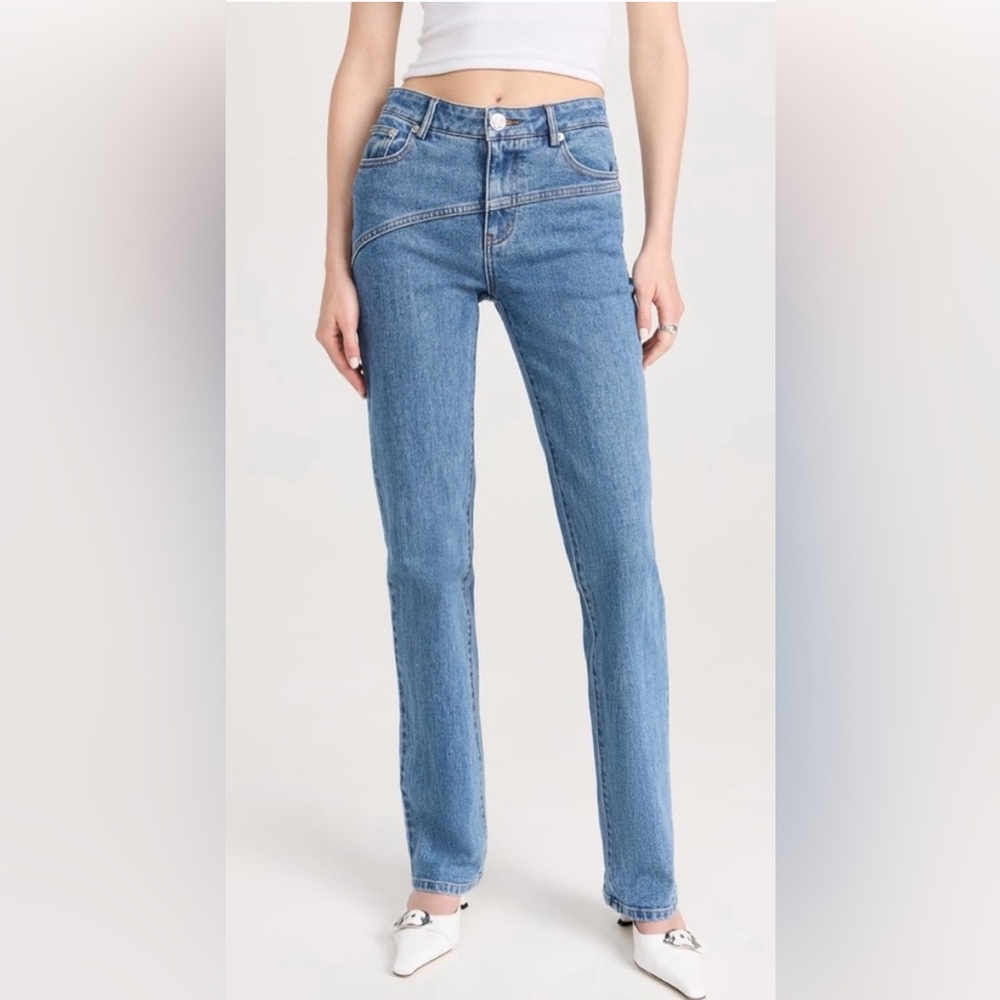 STAUD Nolan Blue Jeans